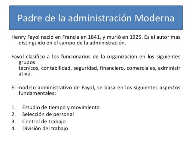 Administración moderna