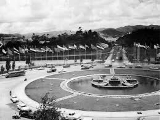 Inauguración del Paseo Las Banderas de Plaza Venezuela