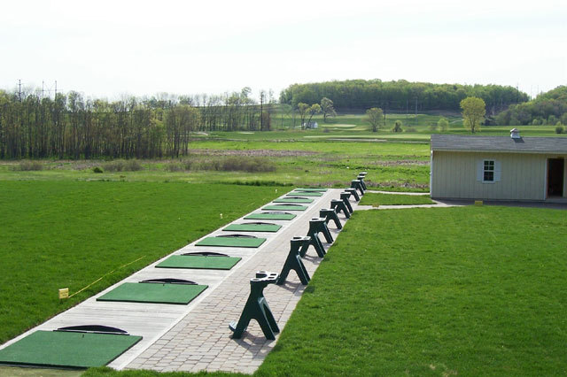 Began Practicing at a driving range