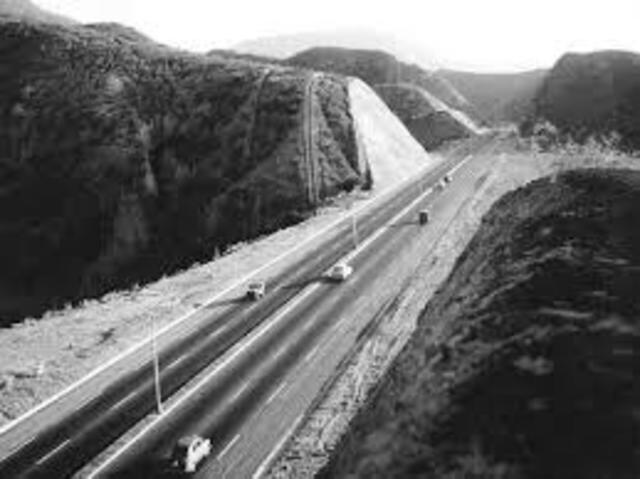 Inauguración de la autopista Caracas - La Guaira