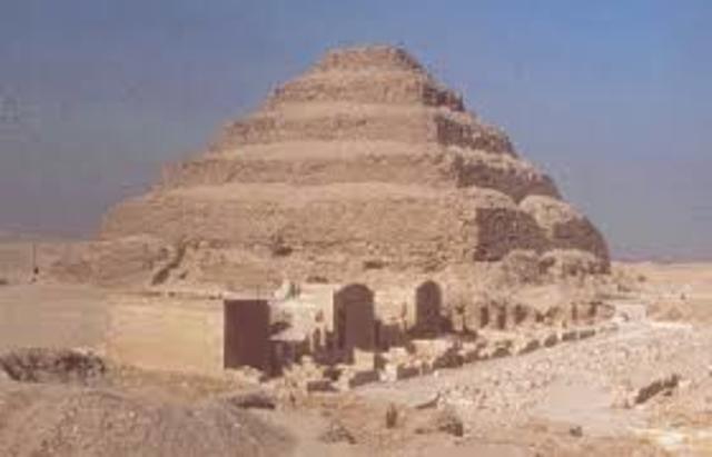 step pyramid built at sakkara