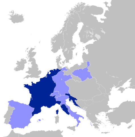 Napoleonic Empire (1804-1815) (France and surroundings)