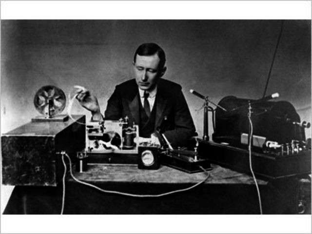 1era comunicación trasatlantica por radio.