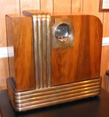 The first demonstration of an Electronic television