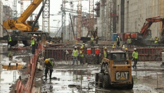 Inico del vaciado de concreto