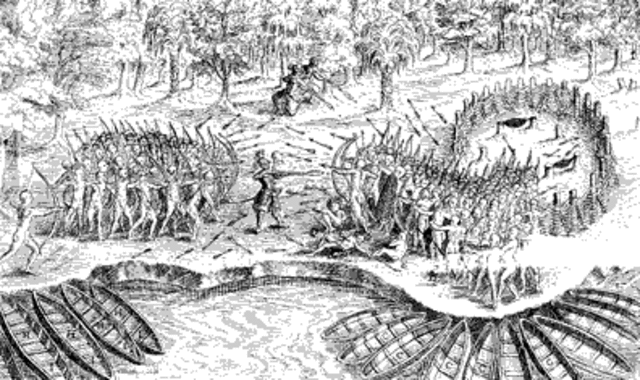 Champlain Joins a Native American War