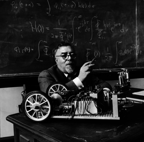 The word "cybernetics" coined by Norbert Wiener