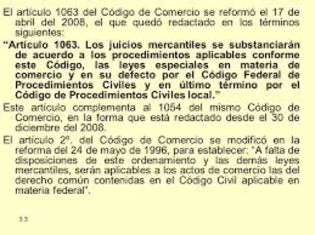 REFORMA AL CODIGO REFORMANDO EL ART. 1054