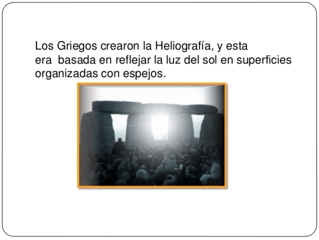 HELIOGRAFIA 750 A.C.