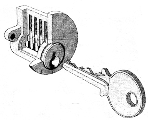 Double acting tumbler lock