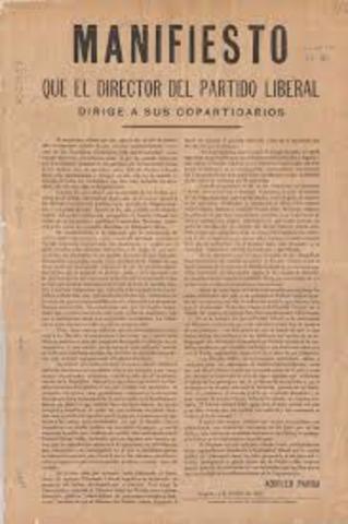 Manififesto del Partido Liberal y Leyes de los Estados