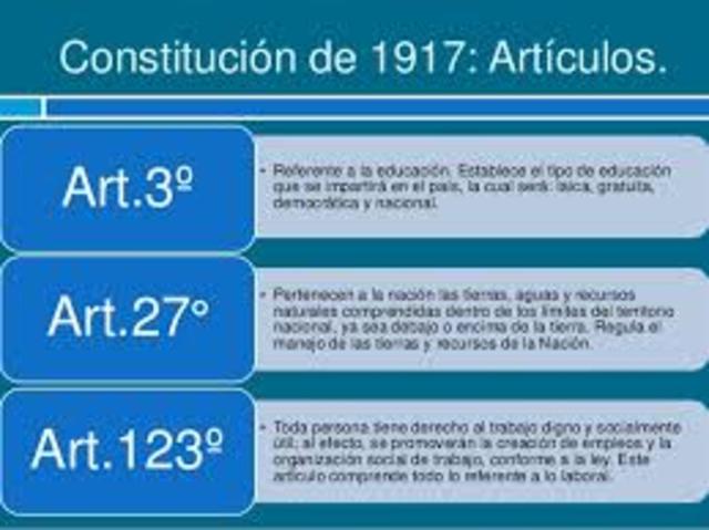Constitución y Ley del trabajo 1917