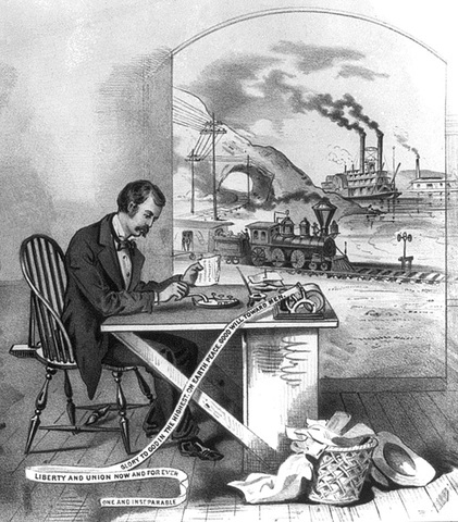 The invention of the telegraph