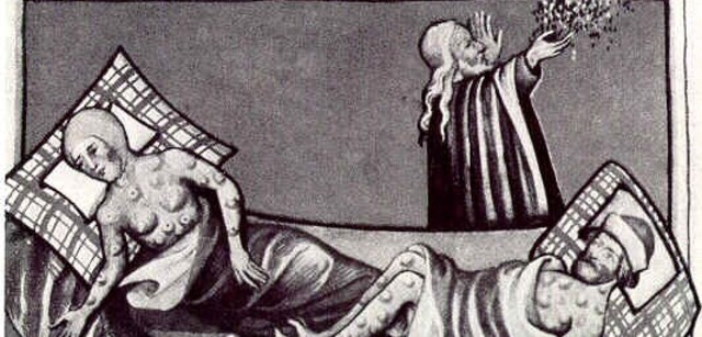 The black death started