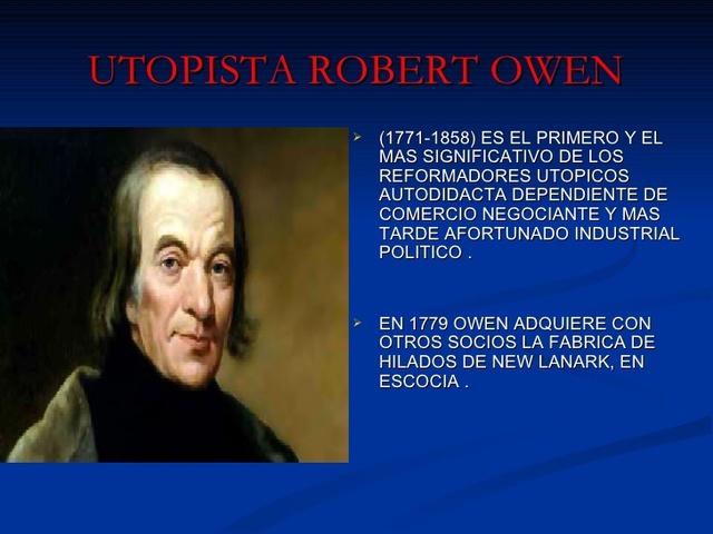 Robert Owen (Teoría de la Administración Cientifíca)