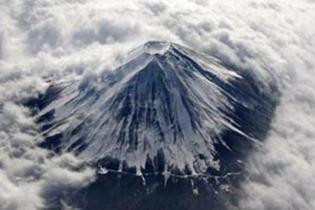 Mount Fuji eruption