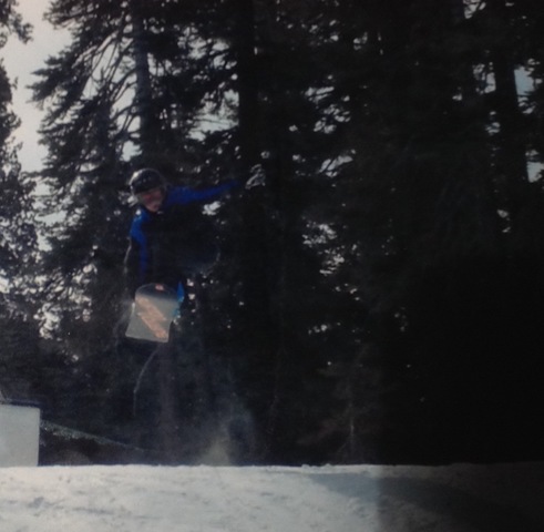 I went snowboarding for the first time