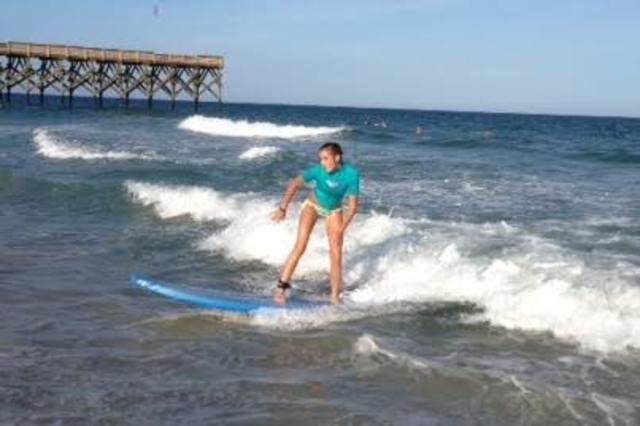 I tried surfing for the first time