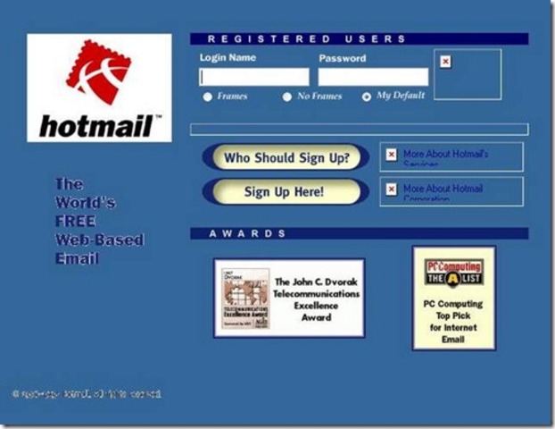 La creacion HoTMaiL(HTML)