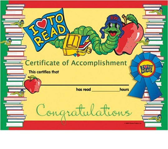 "Hooray for reading your first book"