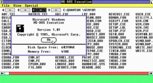 Creación de MS-DOS de Microsoft