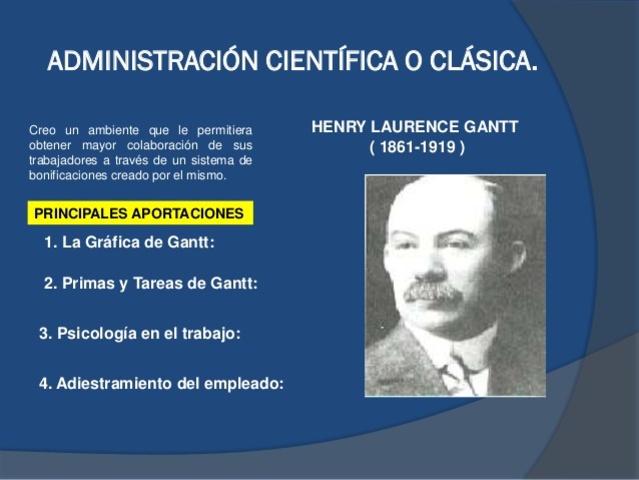 Aportes de Henry L. Gantt a la administracion cientifica