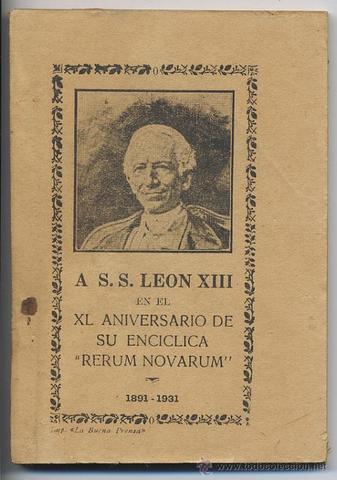 Rerum Novarum 1891 del Papa León XIII