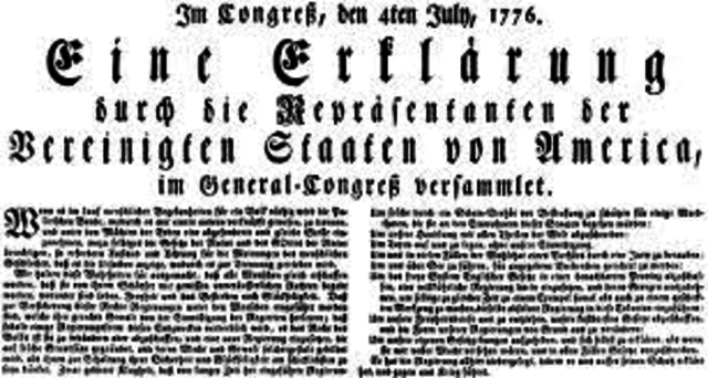 Declaration of Rights issued