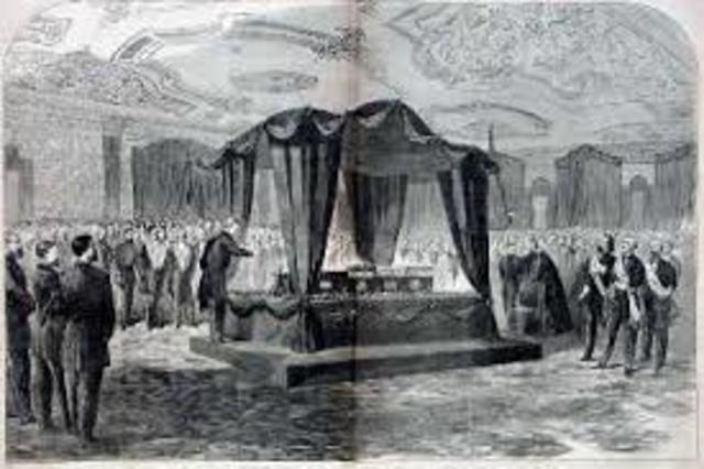 Lincolns funeral and landing
