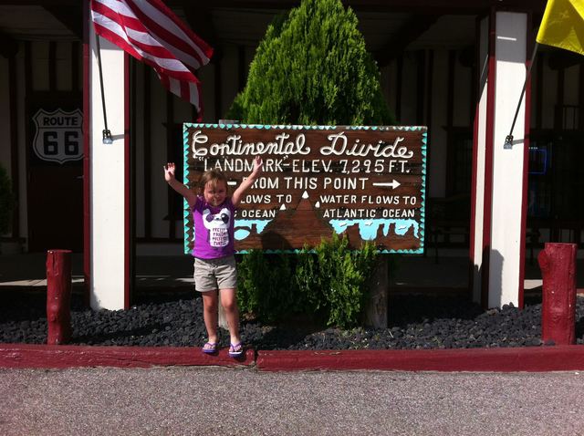 Visited New Mexico, crossed the Continental Divide