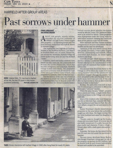 Harfield Village Forced Removals