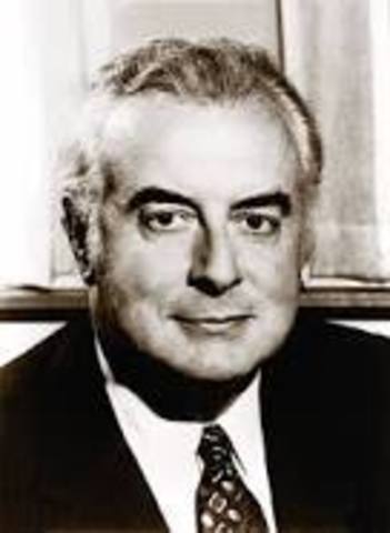 Gough Whitlam becomes PM.