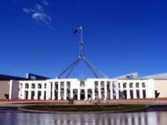 Parliament House in Canberra is opened.