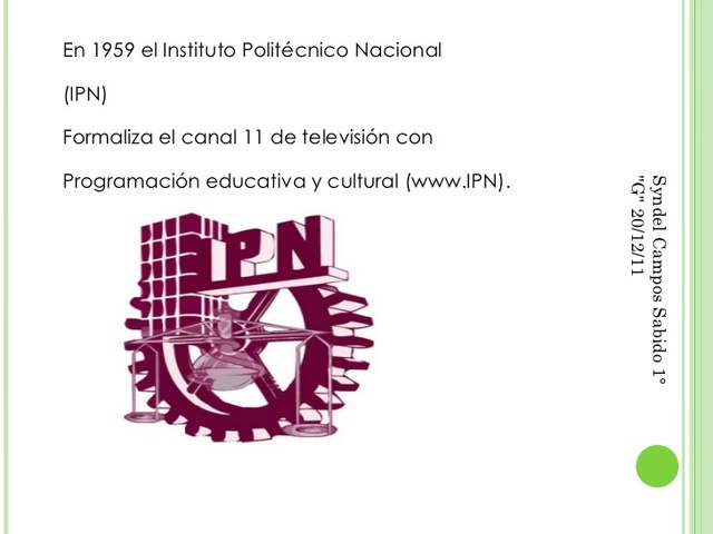 formalizacion del canal 11