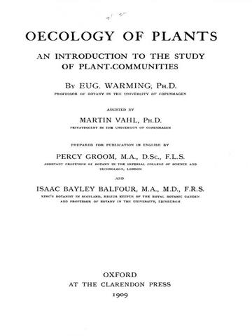 Primer texto sobre Ecología
