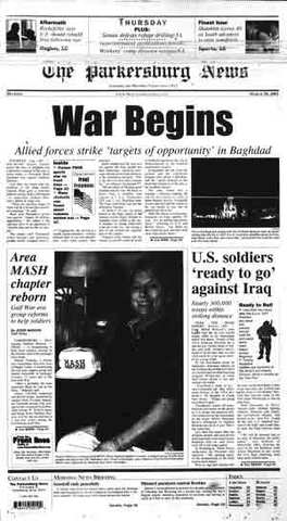 President Bush announces the start of the Iraq War