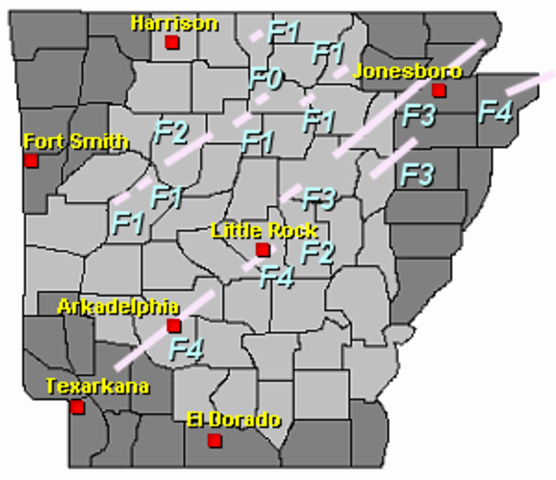 Deadly Tornado in Arkansas