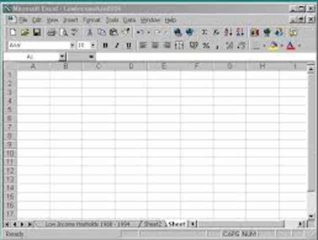 First Electronic Spreadsheet