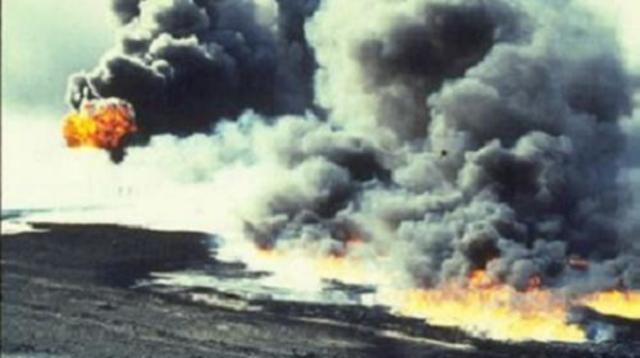 Derrame en el Golfo Arábigo