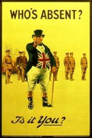 Conscription introduced in Britain