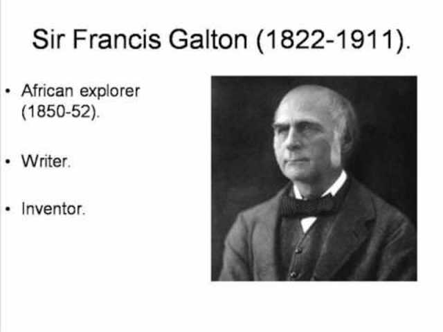 El pionero de la psicología experimental fue Sir Francis Galton