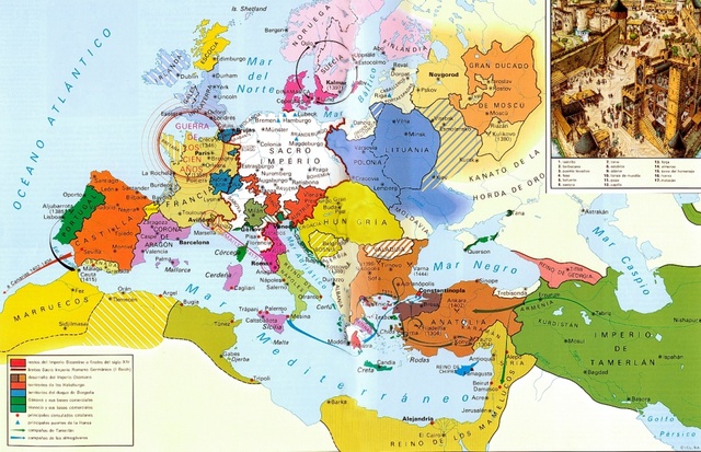 Ubicación geográfica de la Edad Media