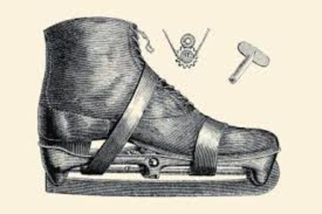 the first ice skates