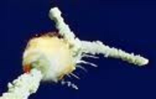 Space Shuttle Columbia Disintegrates