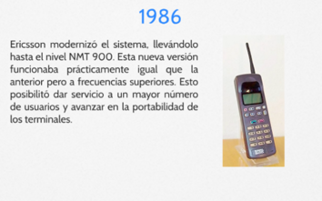 Ericsson modernizó el sistema, llevándolo hasta el nivel NMT 900