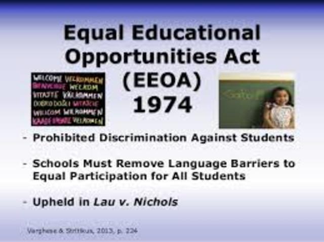 The Equal Educational Opportunities Act
