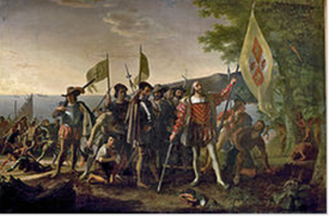 Columbus discovers America