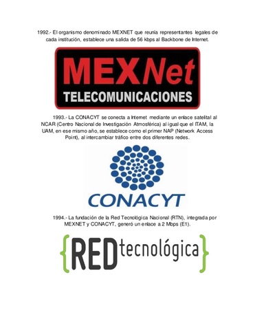 MEXnet y la del CONACyT
