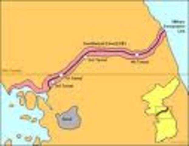 Korean Trains Pass Into Demilitarized Zone