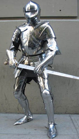 Full Pate armour of the Medival times